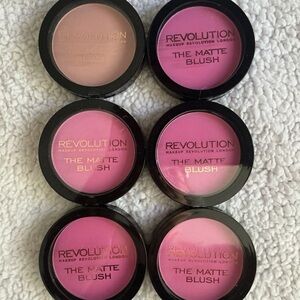 Lot of 6-Makeup-Revolution Beauty The Matte Blush-Dare & Beloved-NWOB-Mixed Lot
